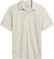 Tommy Bahama Costa Wave Mosaic Print Seersucker Stripe IslandZone® Polo