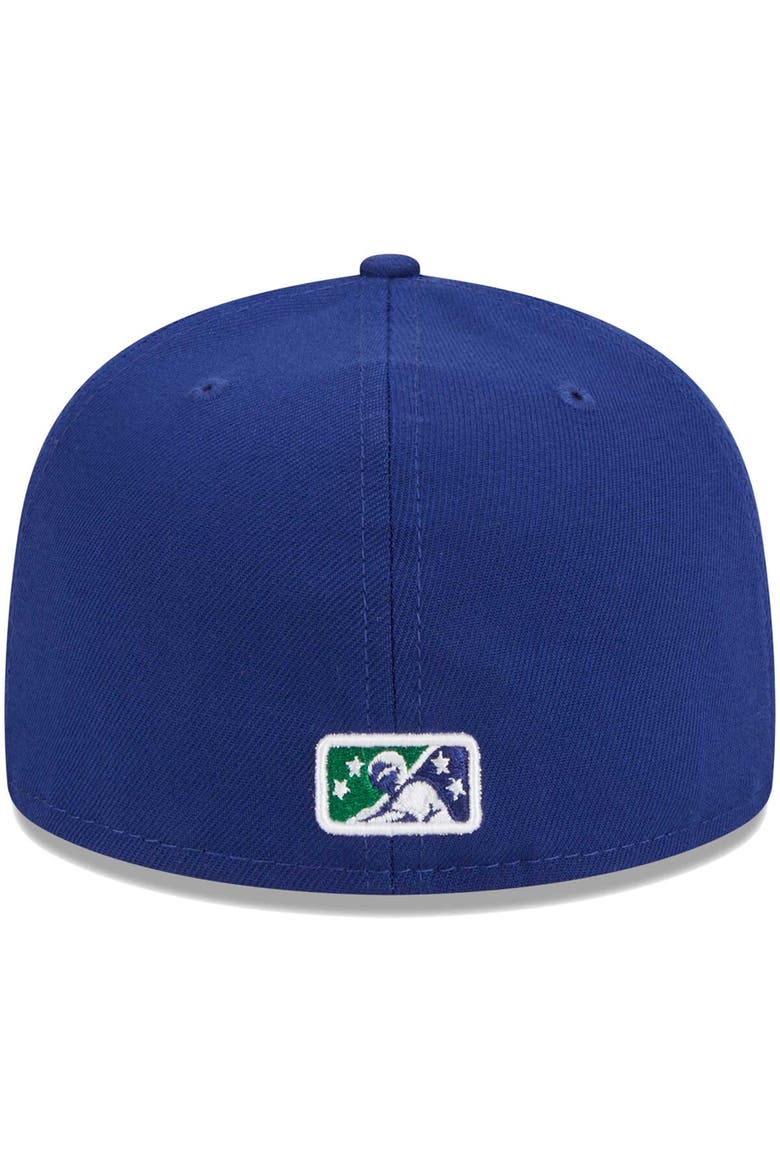 Men's New Era Royal Hartford Yard Goats Theme Nights Hockey  59FIFTY Fitted Hat, Alternate, color, Royal