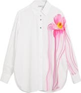 Desigual Asymmetric Print Woven Shirt