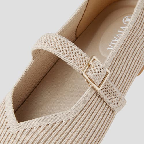 Vivaia Square-toe Mary-jane In Almond