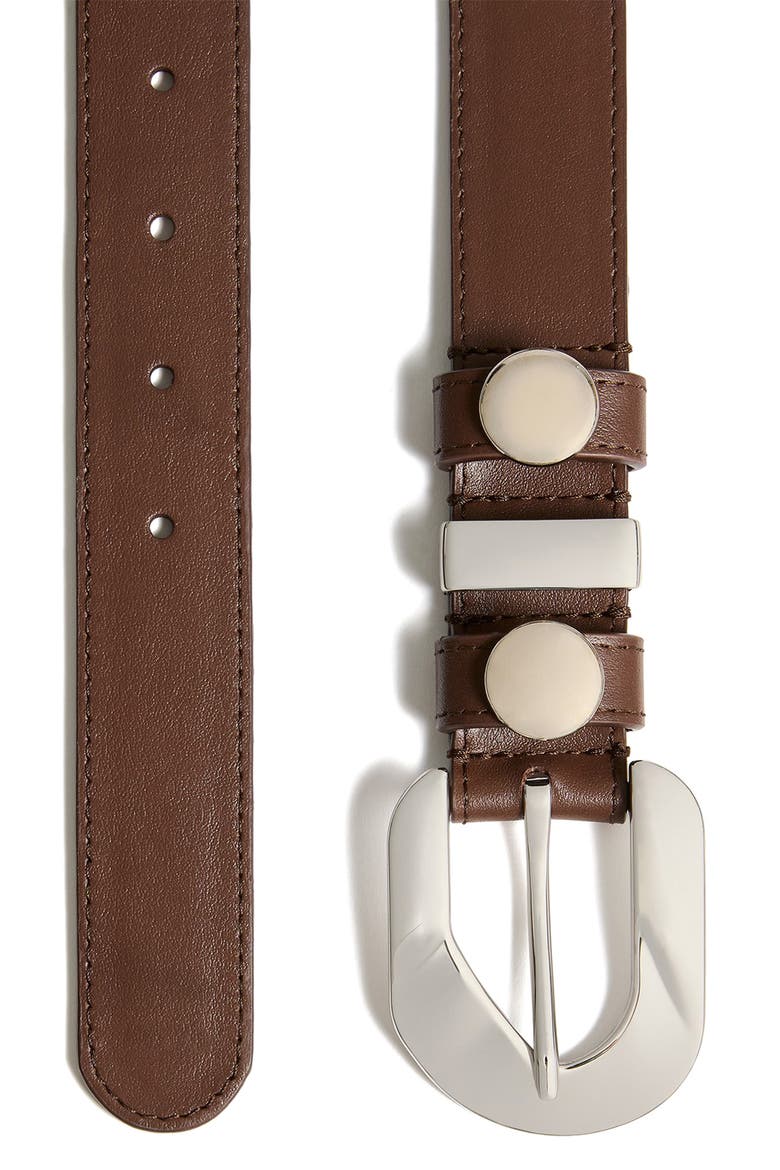 Western Boho Leather Belt, Alternate, color, PRALINE