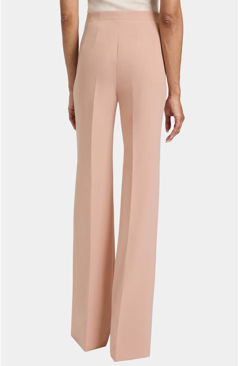 Santorelli Beth Mid-Rise Flared Pant in Soft Stretch Crepe, Alternate, color, Peach Whip
