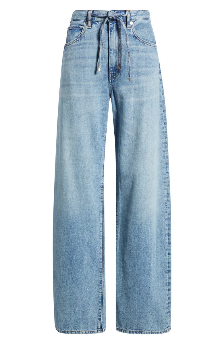 FRAME The Off Duty Drawstring Bow Jeans, Alternate, color, Afterglow