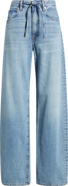 FRAME The Off Duty Drawstring Bow Jeans