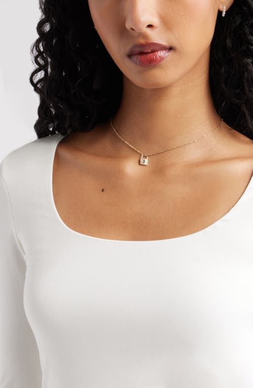 Bp. Long Sleeve Square Neck T-shirt In Neutral