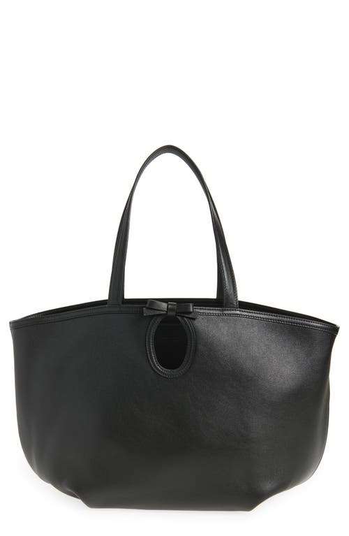 Reformation Large Regina Tote In Black Leather