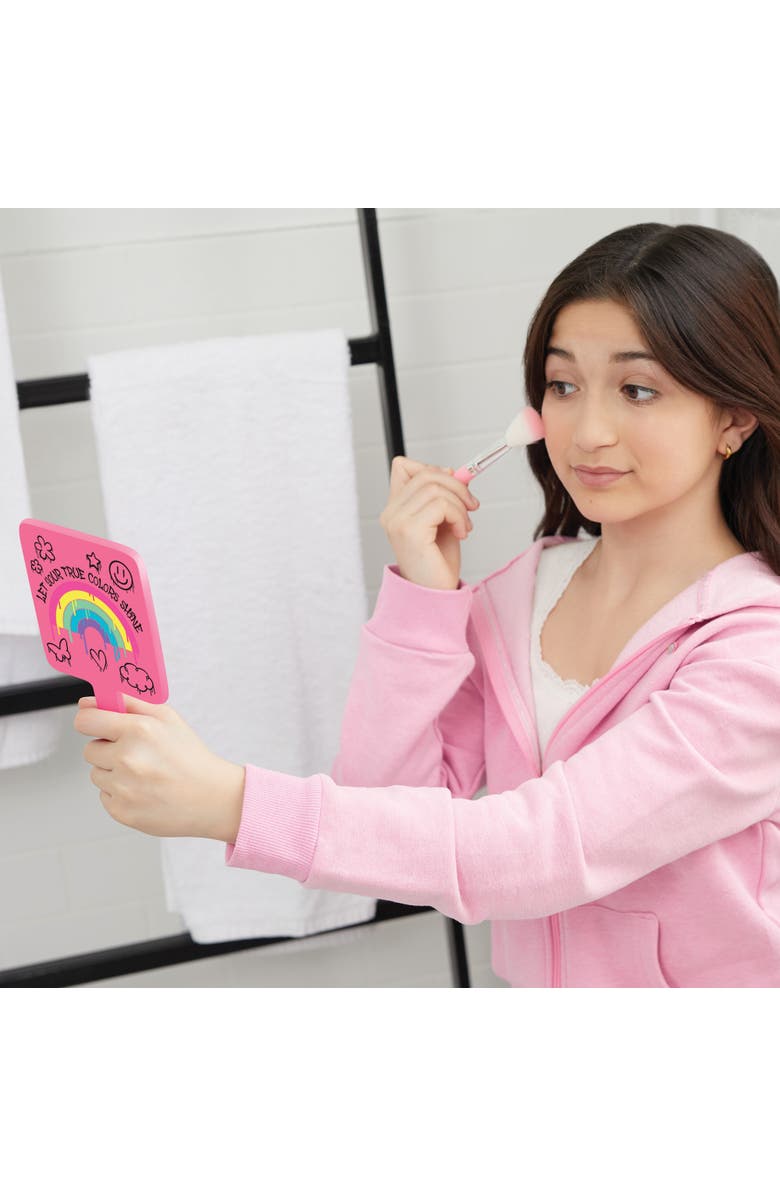 Three Cheers For Girls 3C4G Graffiti True Colors Cosmetic Set & Mirror, 6 Pieces, Alternate, color, Multicolored