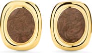 D.LOUISE Bold Oval Statement Earrings