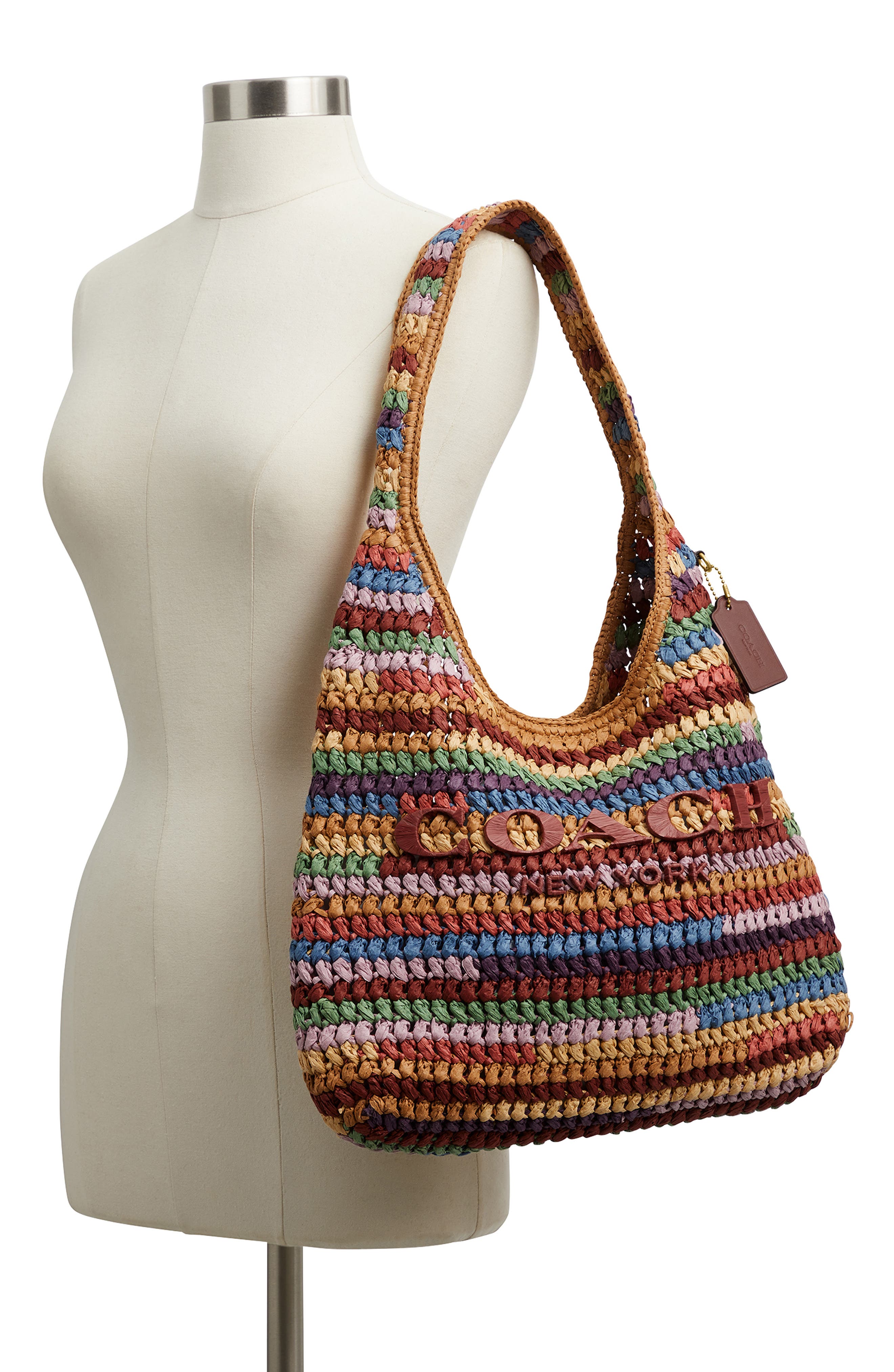 COACH Brooklyn 34 Shoulder Bag, Alternate, color, Multi Brown