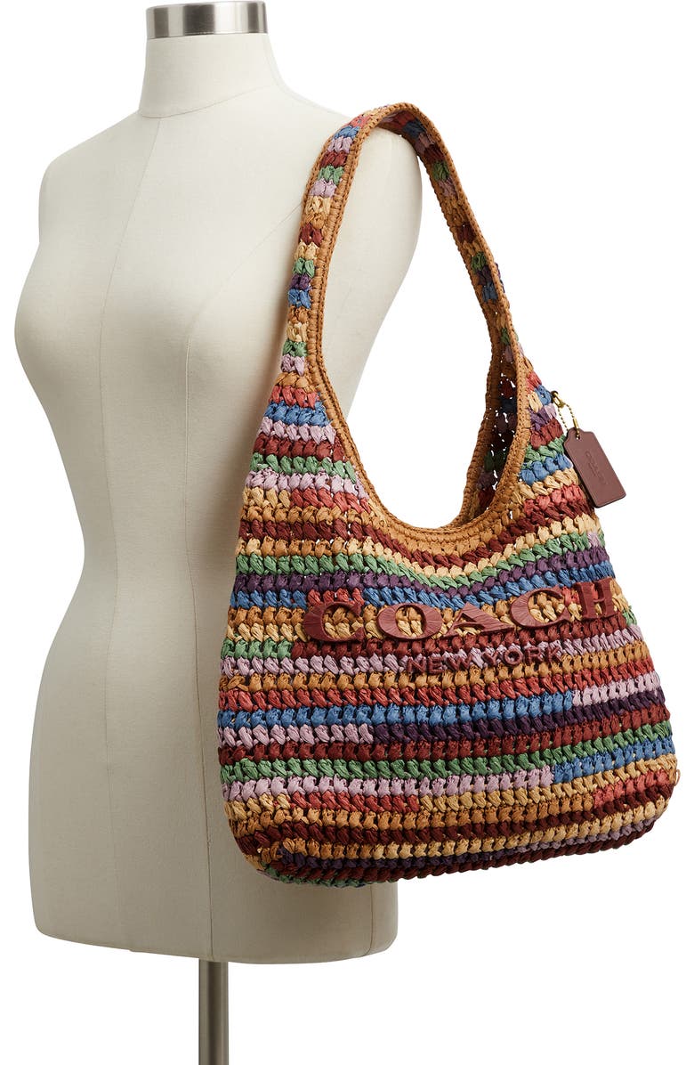 COACH Brooklyn 34 Shoulder Bag, Alternate, color, Multi Brown