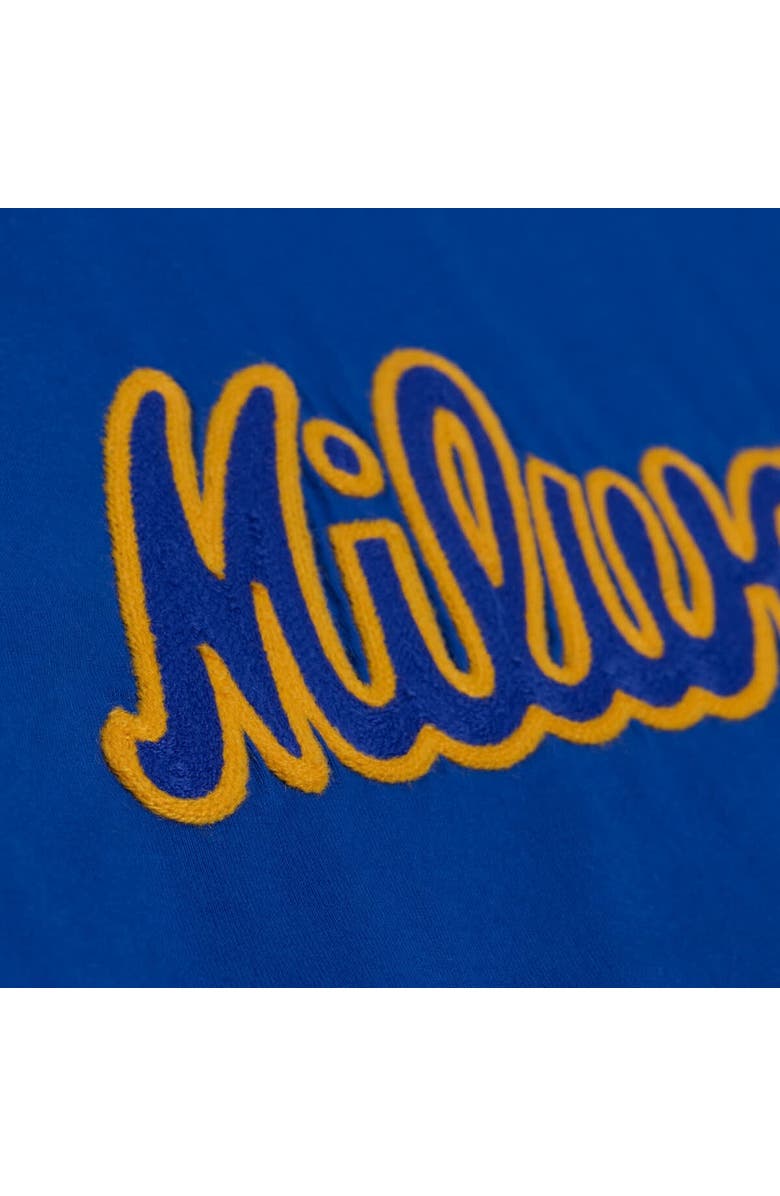 Mitchell & Ness Men's Mitchell & Ness Royal Milwaukee Brewers Wild Pitch Ringer T-Shirt, Alternate, color, Royal