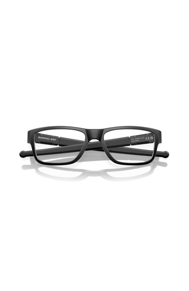 Oakley 55mm Rectangle optical glasses, Alternate, color, Black