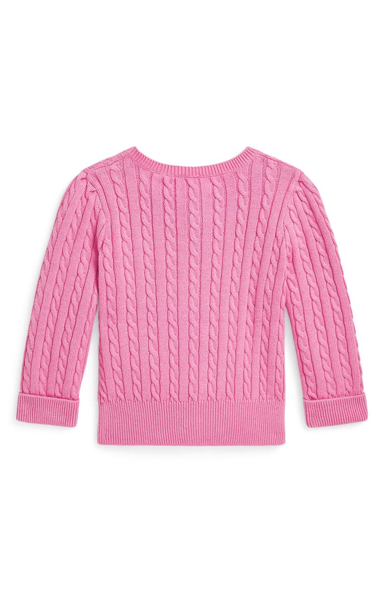 Ralph Lauren Kids' Cable Cotton Cardigan, Alternate, color, 