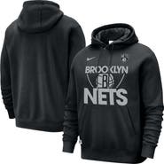 Nike Men's Nike Black Brooklyn Nets Courtside Club Pullover Hoodie