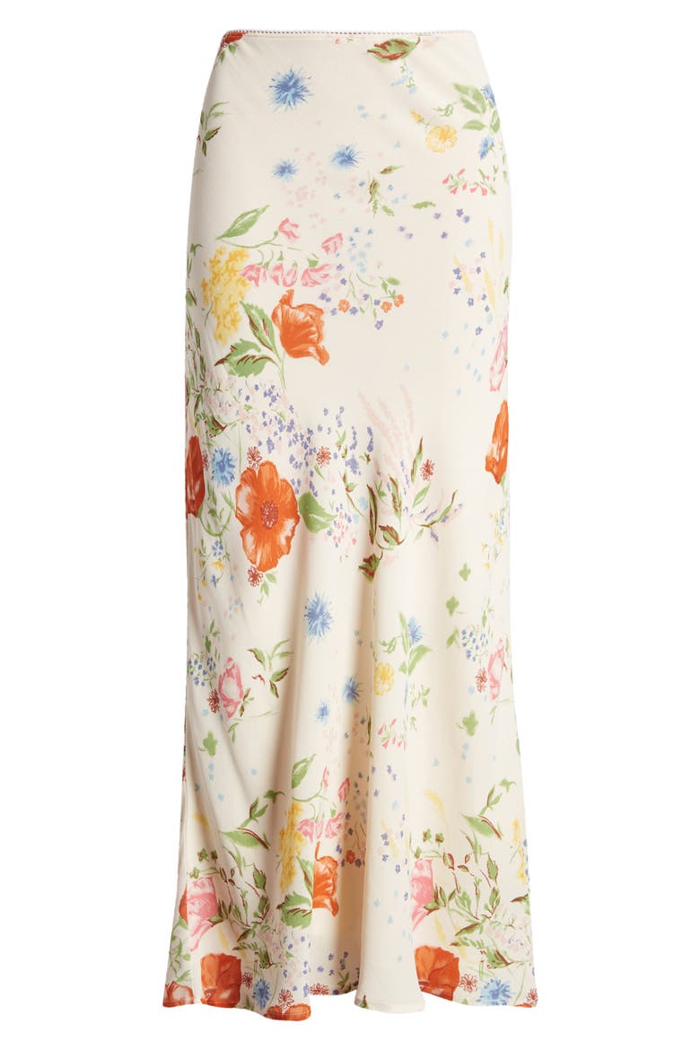Layla Floral Midi Skirt, Alternate, color, ETUDE