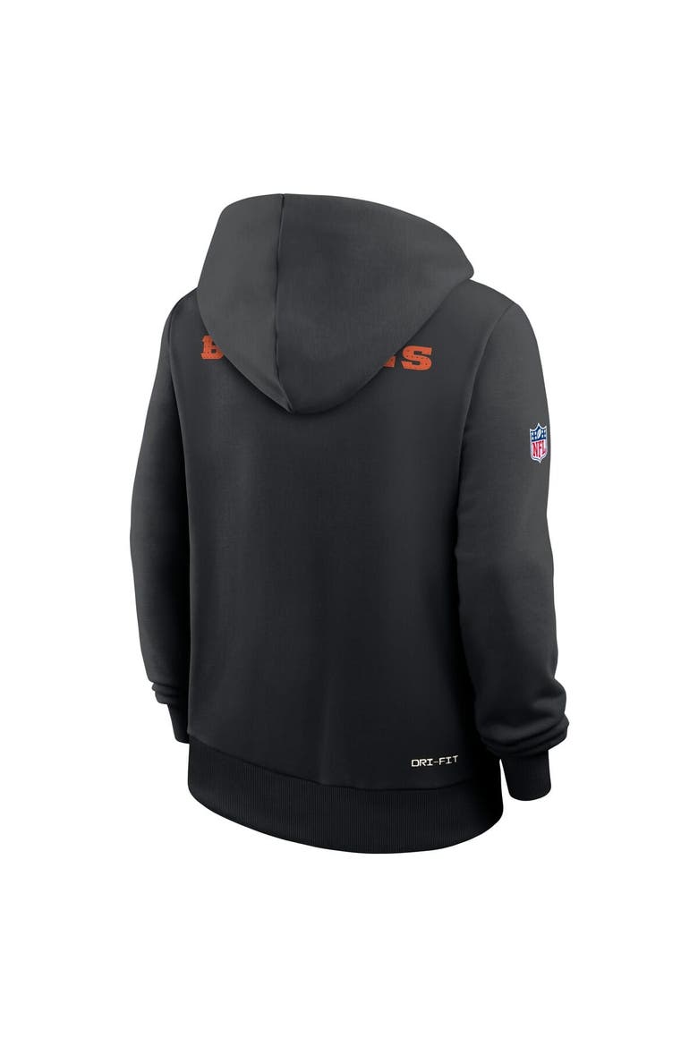 Women's Nike Black Cincinnati Bengals Sideline Standard Issue Initial Home Dri-FIT Hoodie, Alternate, color, Black