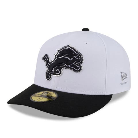 Men's New Era  White/Black Detroit Lions 2026 NFL Draft Pre-Curved 59FIFTY Fitted Hat