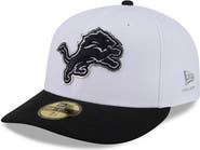 New Era Men's New Era White/Black Detroit Lions 2026 NFL Draft Pre-Curved 59FIFTY Fitted Hat