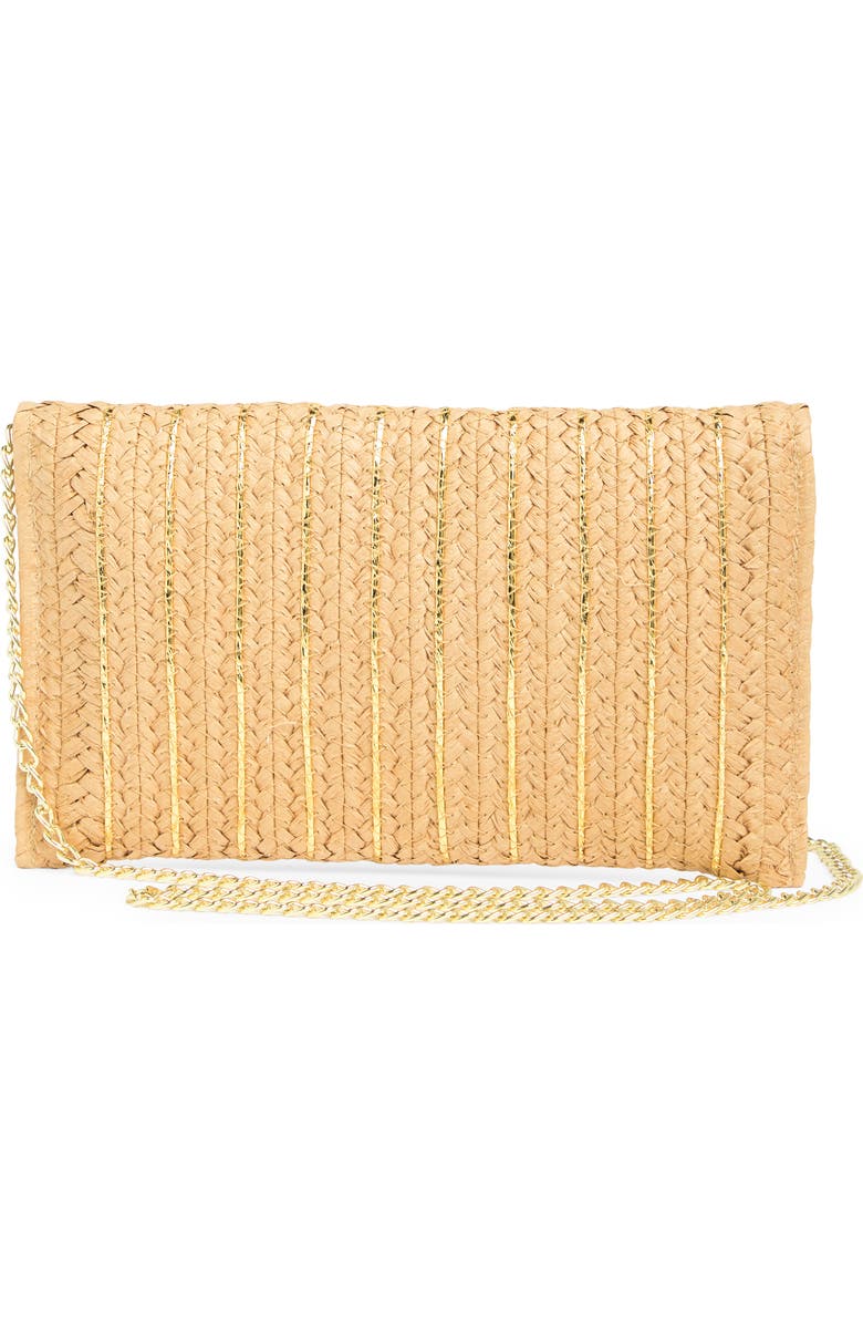 Collection XIIX Straw Clutch, Alternate, color, Natural