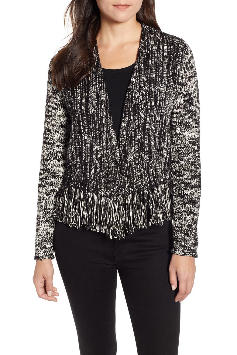 Fringe Worthy Jacket, Main, color, BLACK MIX
