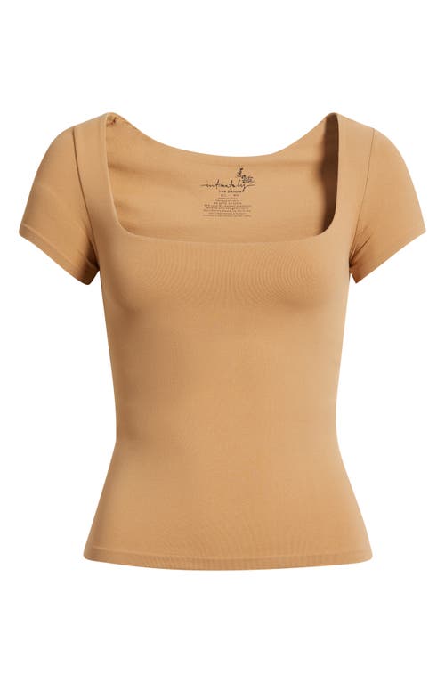 Free People Clean Lines Baby T-shirt In Brown