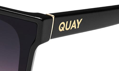 Quay Nightfall Medium 138mm Shield Sunglasses In Black