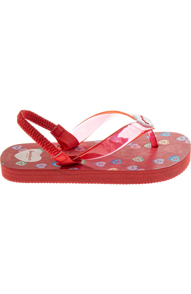 SweetHearts Flip Flops, Alternate, color, Red