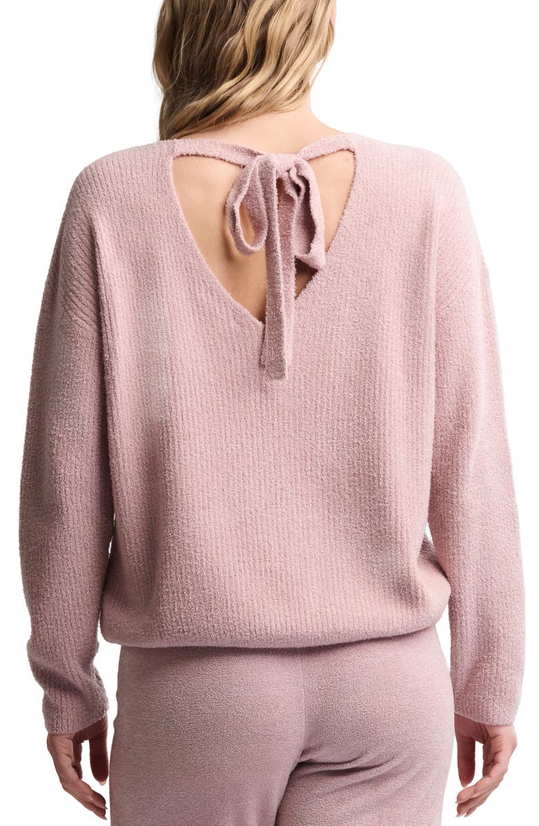 Barefoot Dreams<sup>®</sup> CozyChic Lite<sup>®</sup> Rib Tie Back Top, Alternate, color, Teaberry