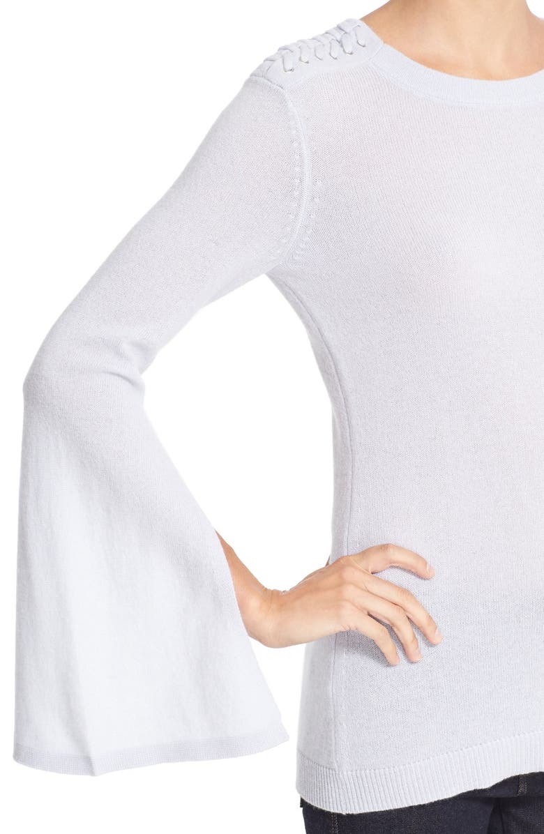 autumn cashmere Slash Sleeve Cashmere Sweater, Alternate, color, 