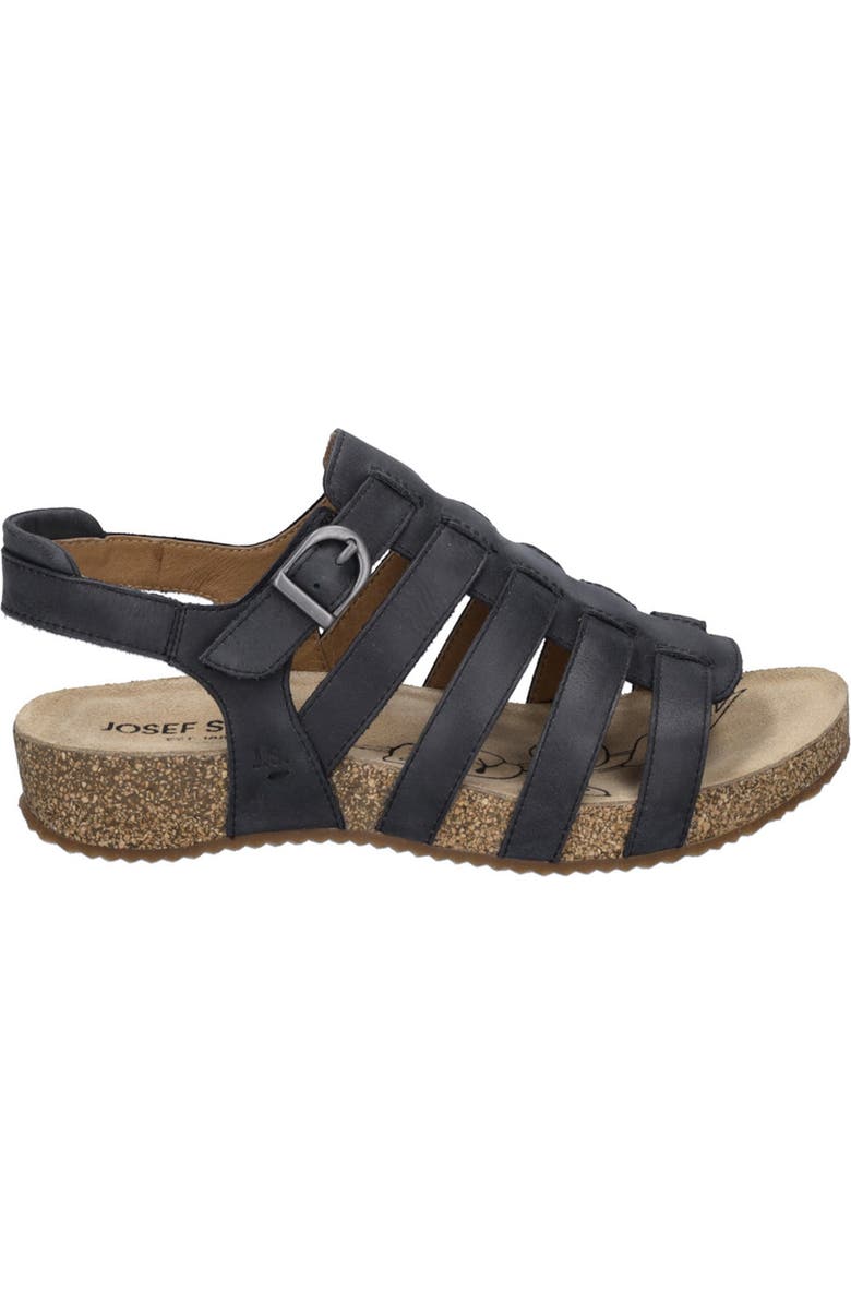 Josef Seibel Tonga Fisherman Sandal, Alternate, color, Black
