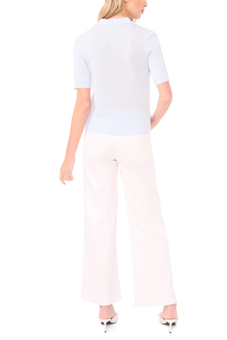 Scalloped Sweater Polo, Alternate, color, OCEAN AIR