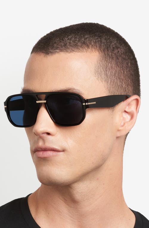 Hugo Boss Boss 57mm Rectangular Sunglasses