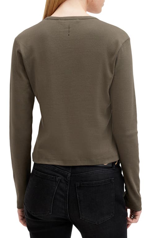Allsaints Stevie Long Sleeve Organic Cotton T-shirt