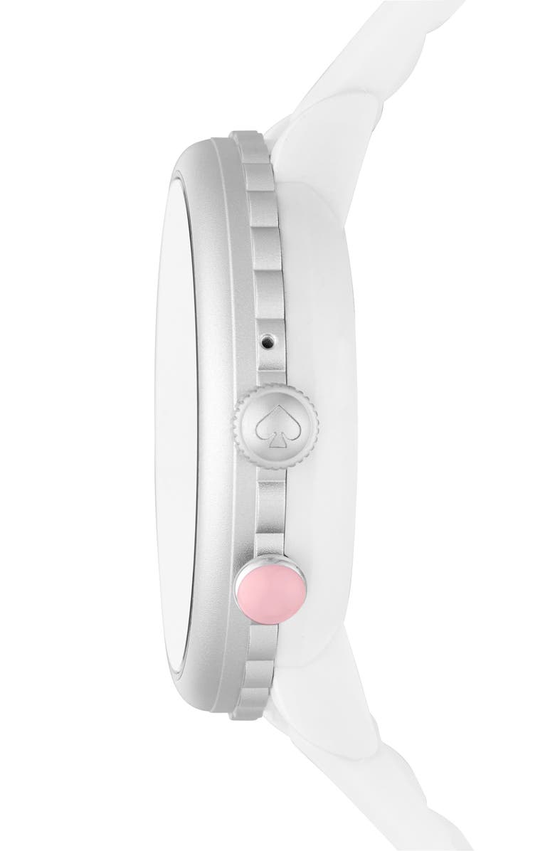 Kate Spade New York quail silicone strap smartwatch gift set, 42mm, Alternate, color,