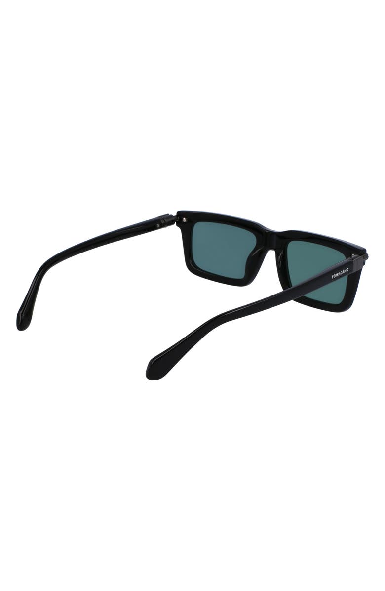 FERRAGAMO 53mm Prisma Modified Rectangle Sunglasses, Alternate, color, 