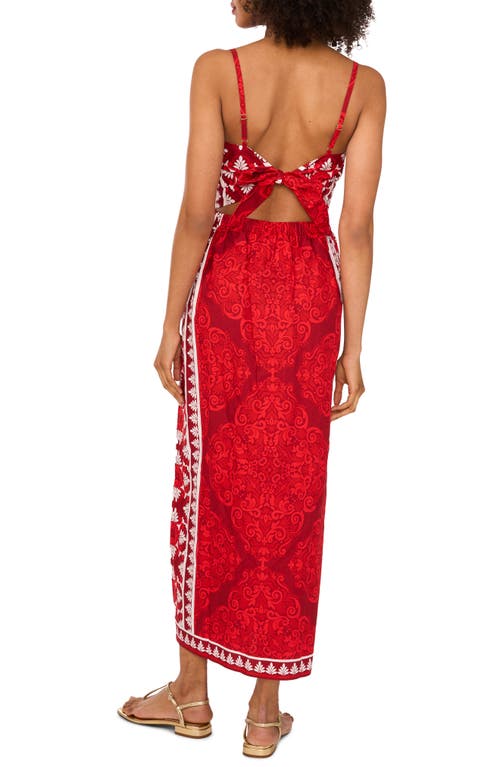 1.state Twist Front Maxi Dress In Red