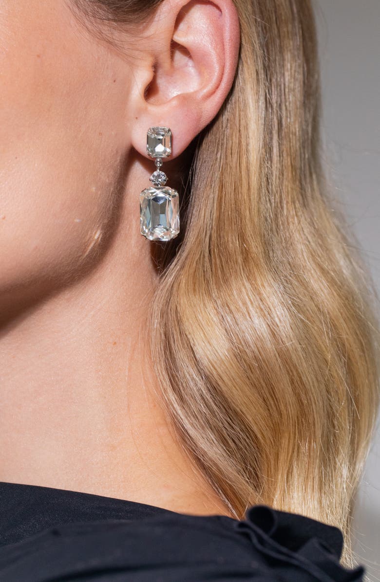 Jennifer Behr Justine Crystal Drop Earrings, Alternate, color, Crystal