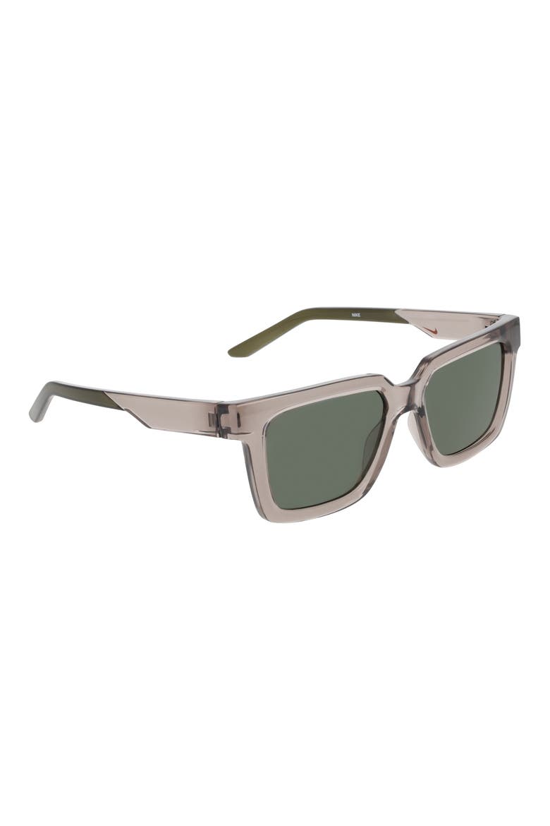 Tide Cosmic 53mm Square Sunglasses, Alternate, color, COLLEGE GREY / GREEN