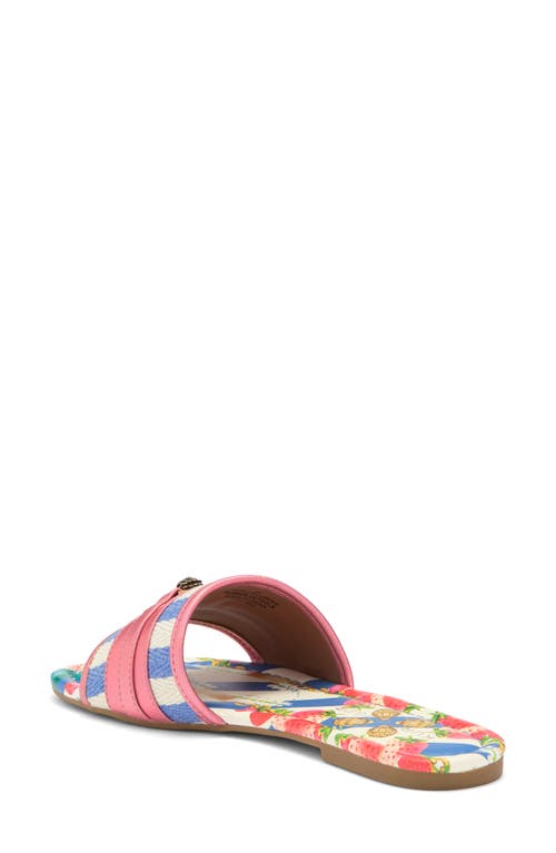 Kurt Geiger Southbank Flat Sandal In Open Blue
