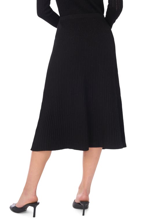 Ted Baker Rib Midi Skirt In Black