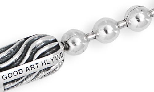 Shop Good Art Hlywd Poplock Desert Sessions Ball Chain Necklace In Sterling Silver