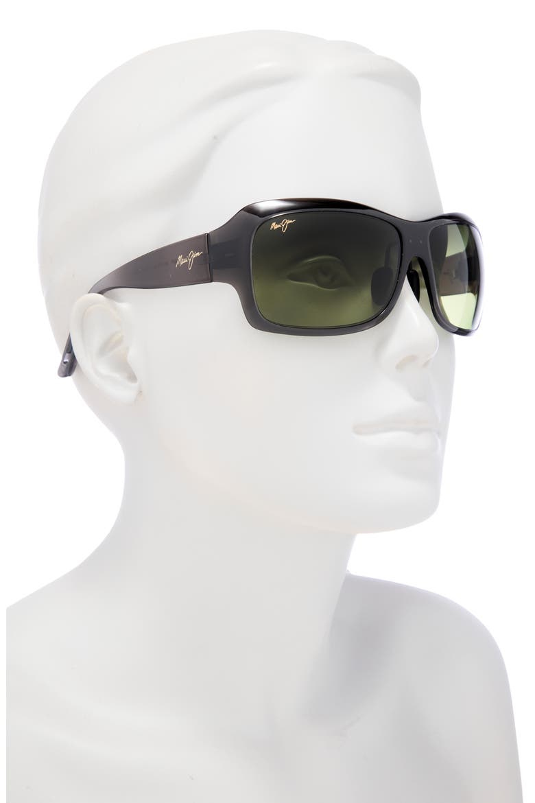62mm Rectangular Sunglasses, Alternate, color, GREY GREY GREEN