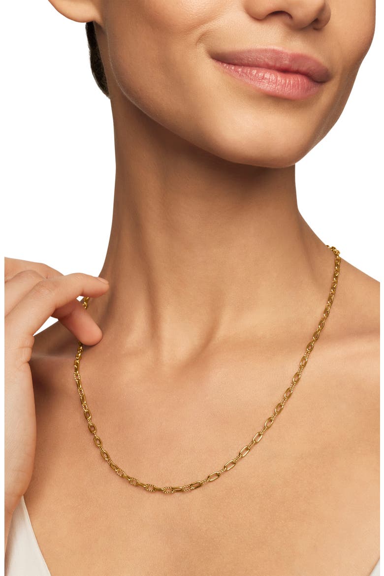 DY Madison® 18K Yellow Gold Chain Necklace, 3mm, Alternate, color, GOLD