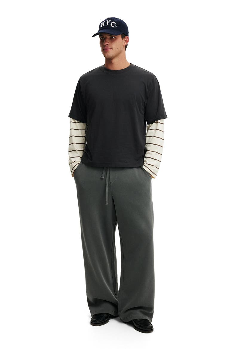 Men's Super Baggy Track Pant, Alternate, color, Slate Stone Wash
