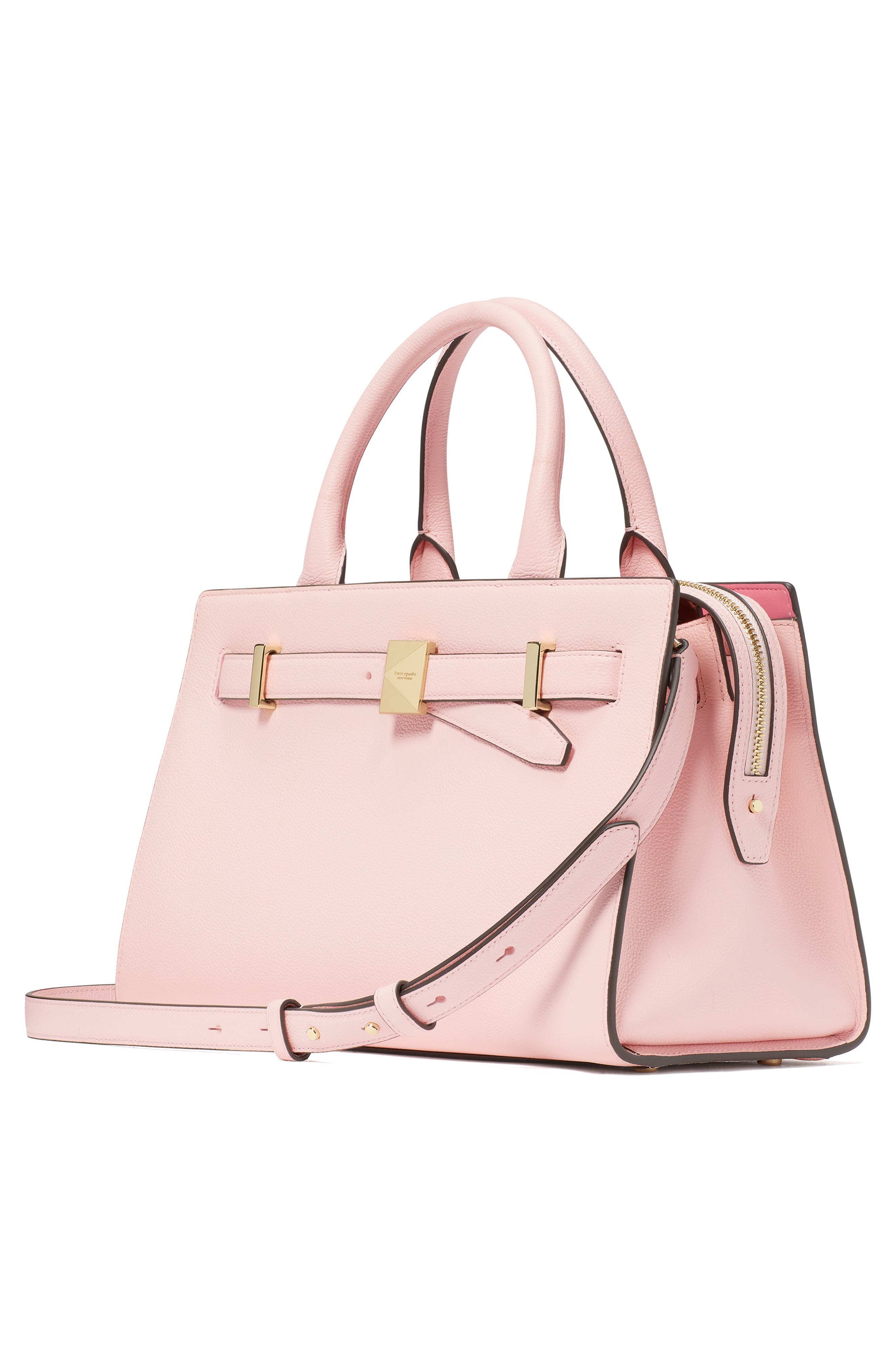 deco colorblock pebble leather satchel (Women) | Nordstrom