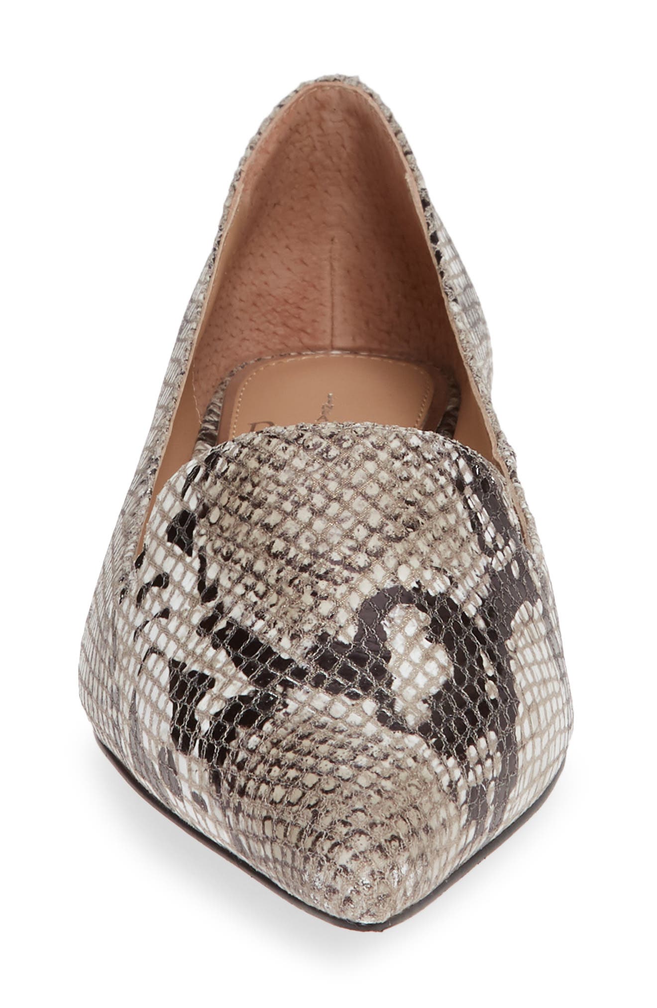 Portia Loafer, Alternate, color, WHITE/ BLACK/ TAUPE LEATHER