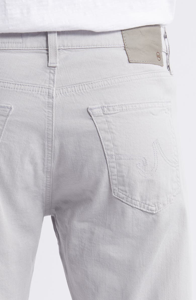 AG Everett Slim Straight Leg Cotton & Linen Blend Jeans, Alternate, color, Smoke Embers