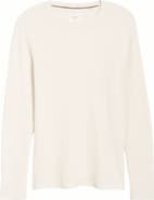 Billy Reid Regular Fit Waffle Crewneck Pullover