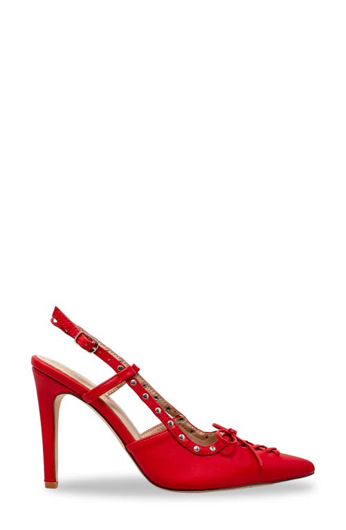 CHASE & CHLOE CHASE AND CHLOE AMALIA STUD SLINGBACK POINTED TOE PUMP 