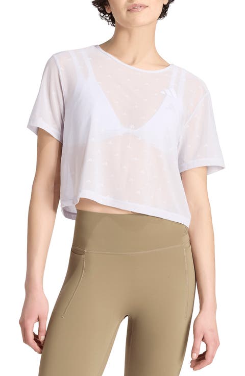 Essential Logo Jacquard Mesh T-shirt